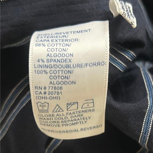 Vintage Tommy Hilfiger double breasted canvas peacoat Y2K navy preppy academia S - Picture 10 of 11